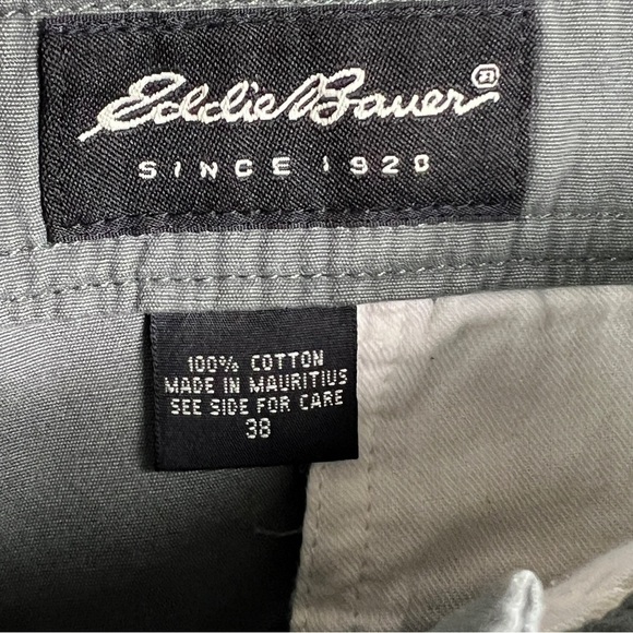Eddie Bauer Men's 38 Cargo Shorts Khaki 100% Cotton - Picture 5 of 10